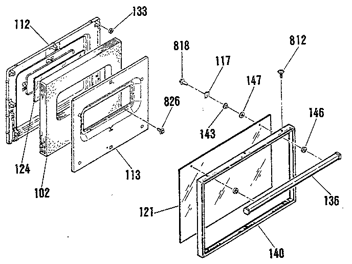 OVEN DOOR SECTION