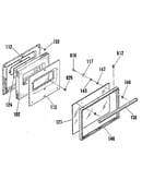Oven door section