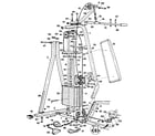 Weider D-700S weight stack frame assembly diagram