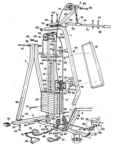 Weight stack frame assembly