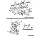 Weider D-700S frame & seat assembly diagram