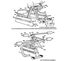Weider D-700S plastic shroud & leg extension assembly diagram
