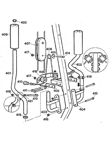 Pec deck assembly