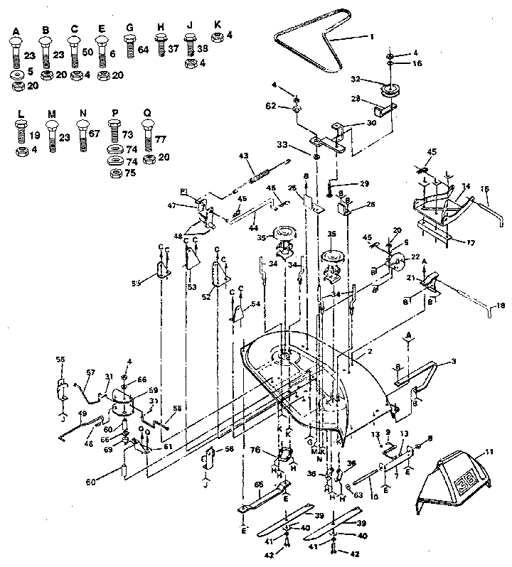 38" mower