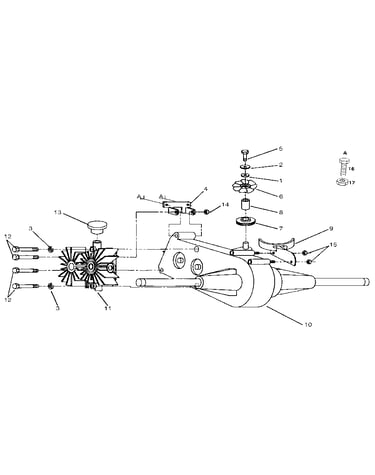 Transaxle and pump assembly
