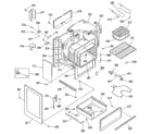 Kenmore 9116429181 oven body section diagram