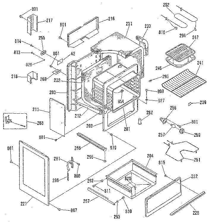 Oven body section