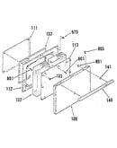 Oven door section