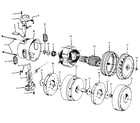 Hoover S3627 motor assembly diagram