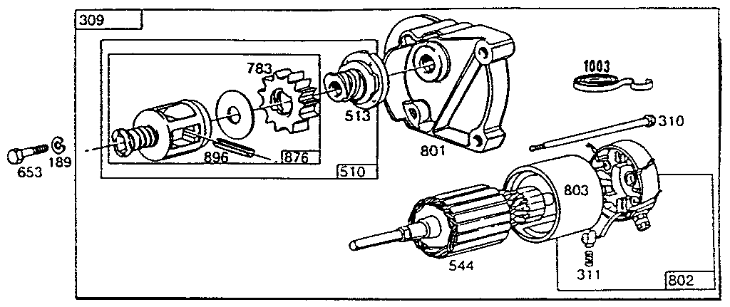 Starting motor