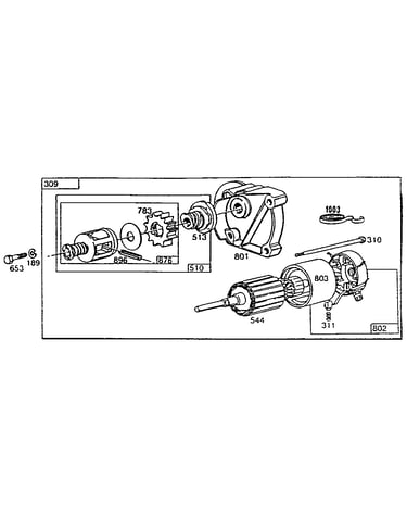 Starting motor