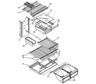 Kenmore 1069610380 shelf diagram