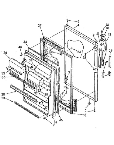 Refrigerator door