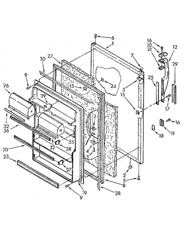 Refrigerator door