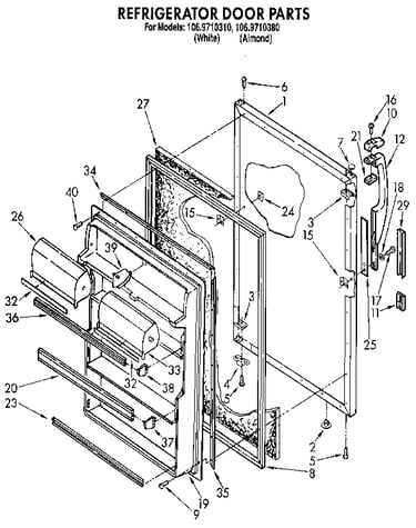 Refrigerator door