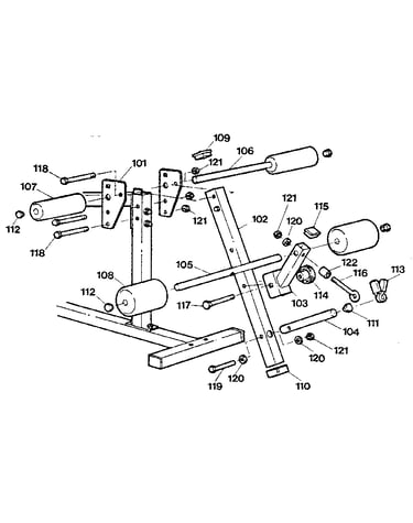 Leg curl assembly
