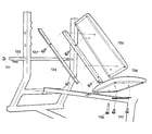 Weider D621 backrest & seat assembly diagram