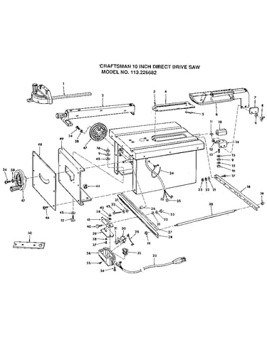 Craftsman 10 inch direct drive saw