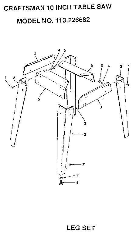 Leg set