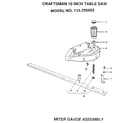 Craftsman 113226682 miter gauge assembly diagram