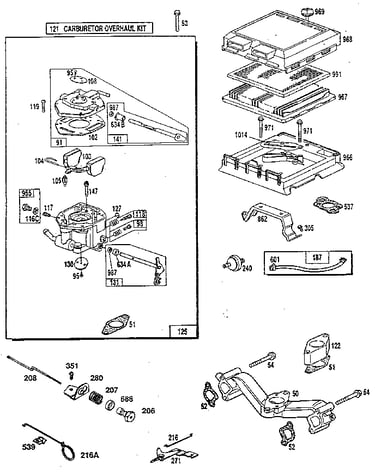 Carburetor overhaul kit