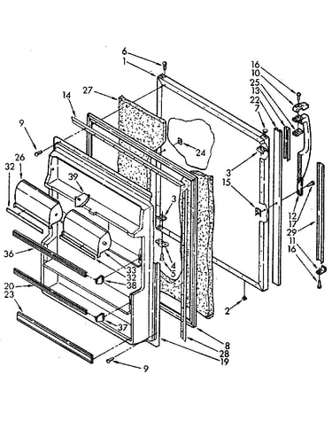 Refrigerator door