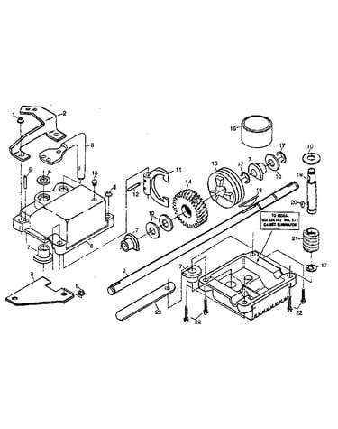 Gear case assembly part no. 751001