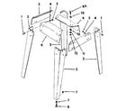 Craftsman 113298721 figure 8 - leg set diagram