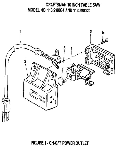 Figure 1 - on-off power outlet