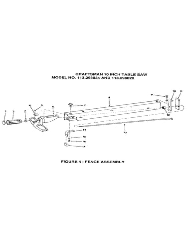 Figure 4 - fence assembly