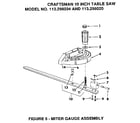 Craftsman 113298020 figure 5 - miter gauge assembly diagram
