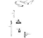 Hoover S3629 cleaning tools diagram