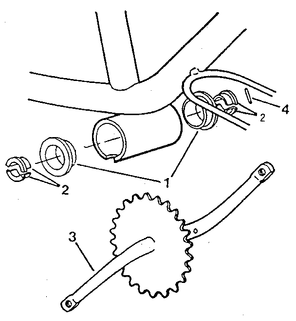 Crank and sprocket assembly