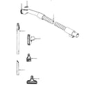 Hoover S3633 cleaning tools diagram
