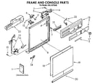 Kenmore 6651675590 frame and console diagram