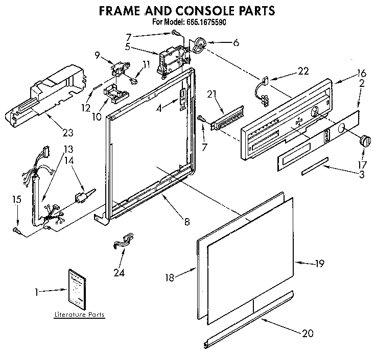 Frame and console