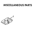 Kenmore 6651675590 miscellaneous parts diagram