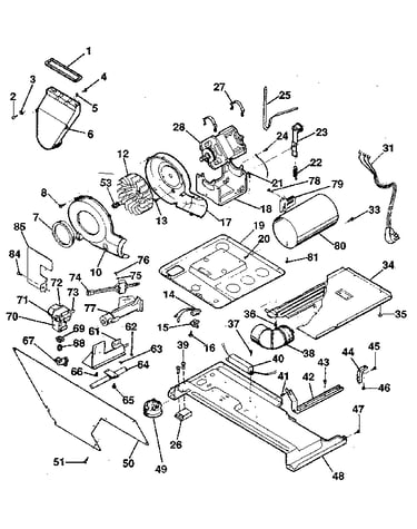 Dryer, motor, blower, belt