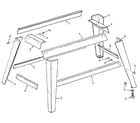 Craftsman 113232210 figure 6 - leg set assembly diagram
