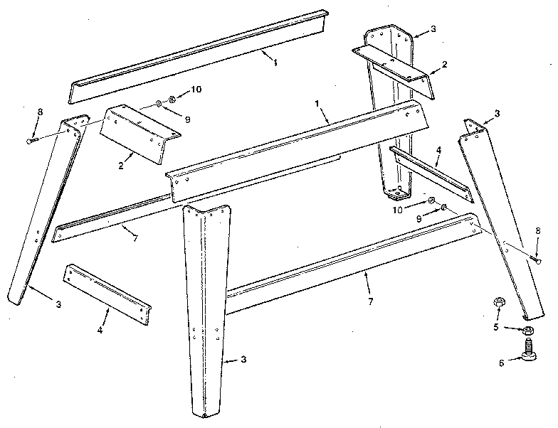 FIGURE 6 - LEG SET ASSEMBLY