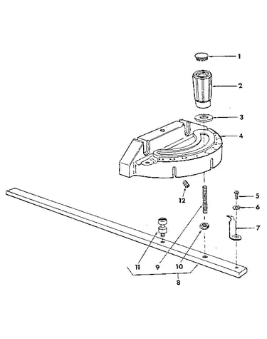 Figure 4 - miter gauge assembly