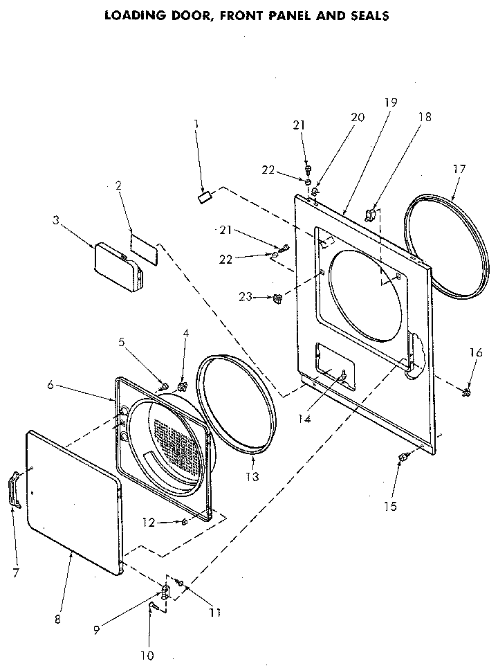 Loading door and seals