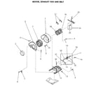 Speed Queen NG8839W53931 motor and exhaust fan diagram
