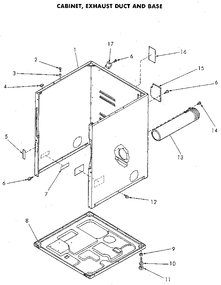 CABINET AND MECH. BASE