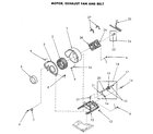 Speed Queen NE8833L43938 motor and exhaust fan diagram