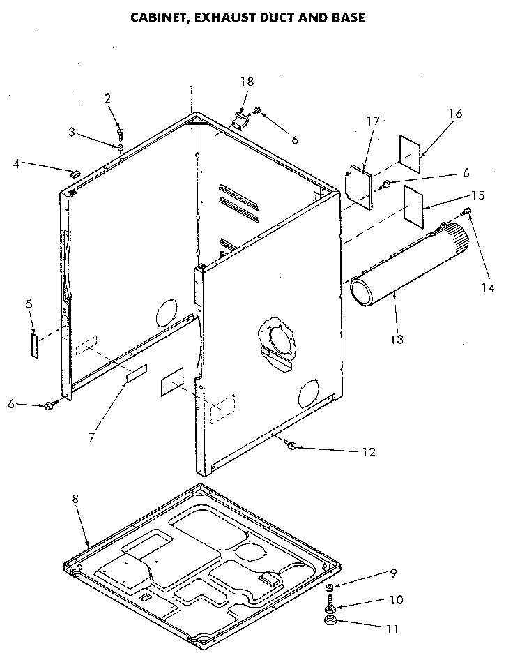 Cabinet and base