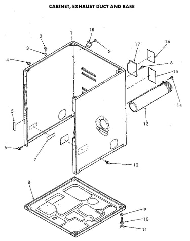 Cabinet and base
