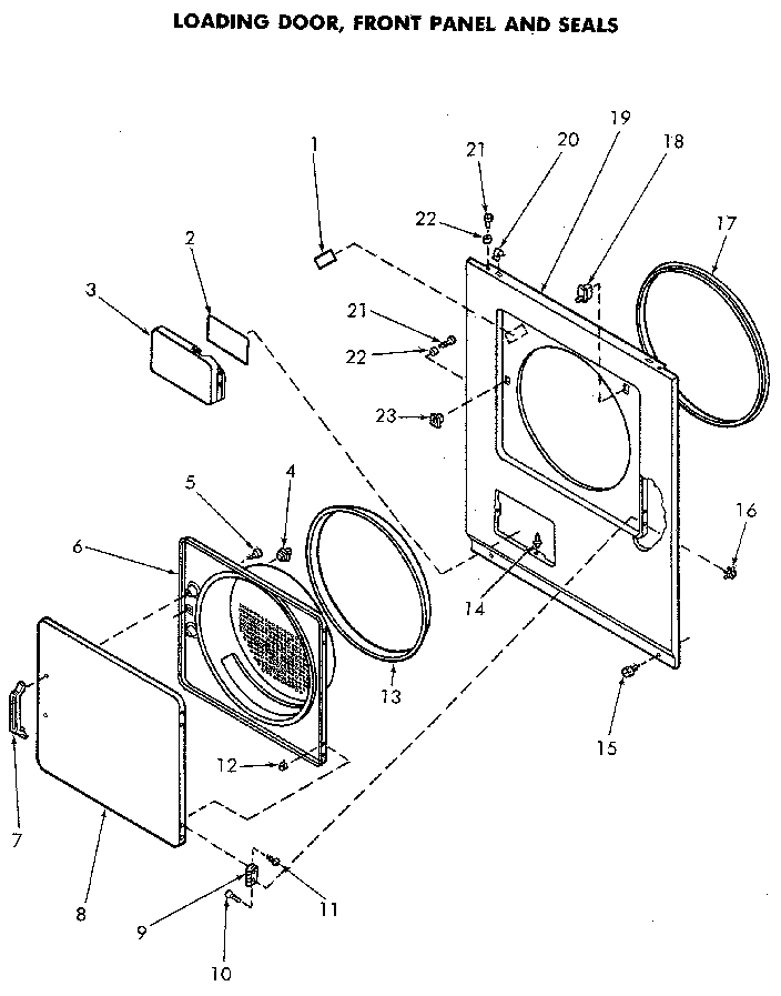 Loading door and seals