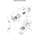 Speed Queen NG6819L53838 motor and exhaust fan diagram