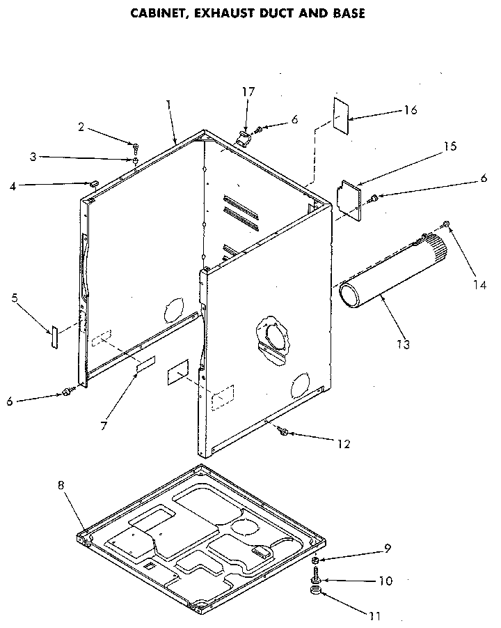 CABINET AND MECH. BASE